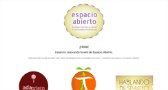 Desktop Screenshot of espacioabiertotelde.com